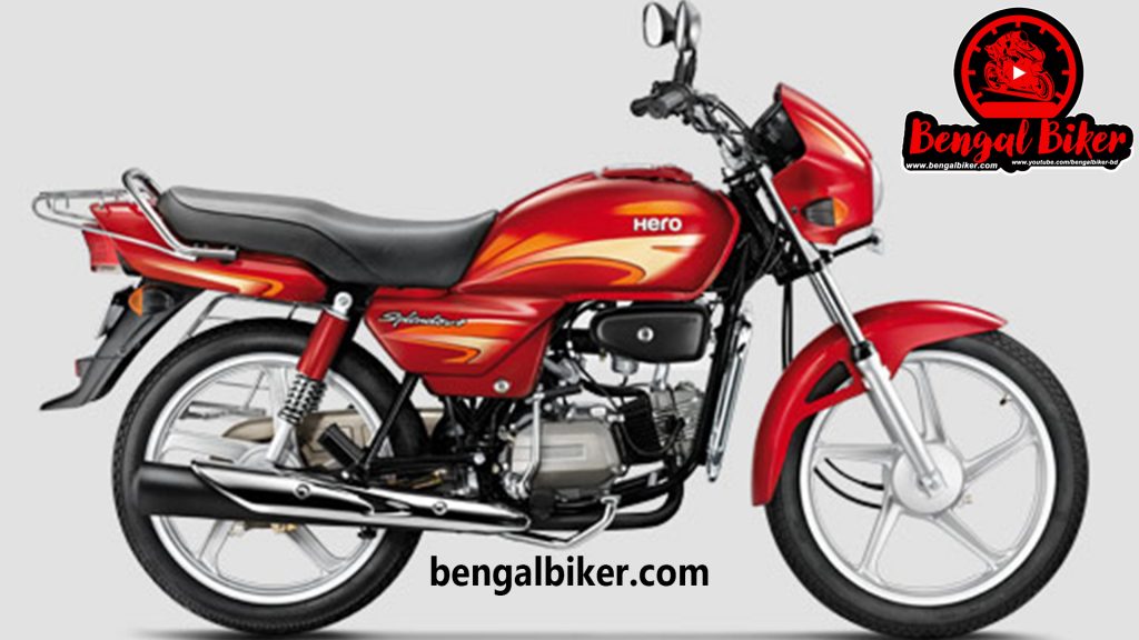 hero splendor plus red